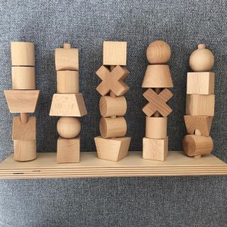 ボーネルンド(BorneLund)の※bibi101様専用※Wooden Story ナチュラルスタッキングトイ(積み木/ブロック)