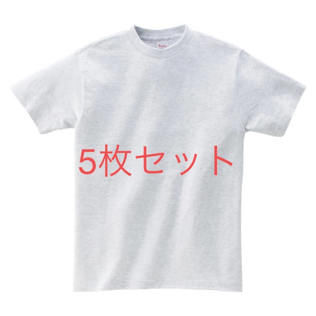 5枚セット 無地　Ｔシャツ　グレー　プリントスター　Printstar レディースのトップス(Tシャツ(半袖/袖なし))の商品写真