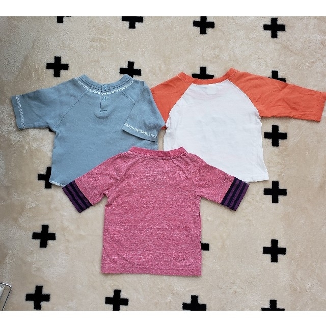 Skip Land(スキップランド)の【skipland・snappily】Tシャツ(サイズ80) 3枚 キッズ/ベビー/マタニティのベビー服(~85cm)(Ｔシャツ)の商品写真