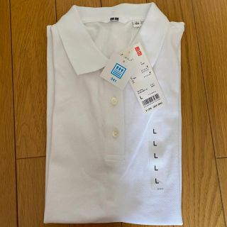 ユニクロ(UNIQLO)のユニクロ　ポロシャツ  白(ポロシャツ)