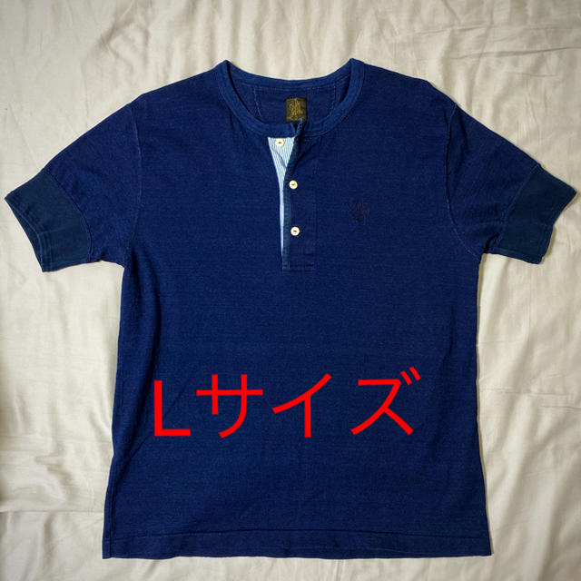 The Stylist Japan(ザスタイリストジャパン)のThe Stylist Japan スタイリストジャパン Tシャツ ヘンリー 紺 メンズのトップス(Tシャツ/カットソー(半袖/袖なし))の商品写真