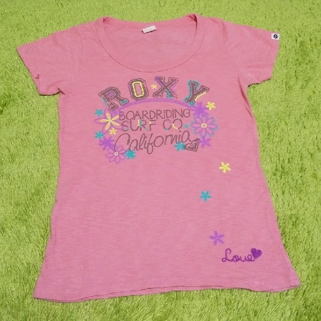 Roxy(ロキシー)の【値下】ROXY★ピンクTシャツ レディースのトップス(Tシャツ(半袖/袖なし))の商品写真