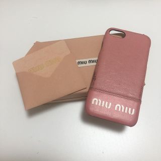 ミュウミュウ(miumiu)のmiumiu iPhoneケース 箱無し800円 これ以上値下げできません(iPhoneケース)