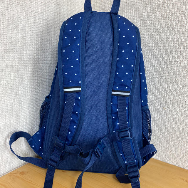 Coleman(コールマン)の【美品】コールマンリュック⭐︎ネイビー/ドット キッズ/ベビー/マタニティのこども用バッグ(リュックサック)の商品写真