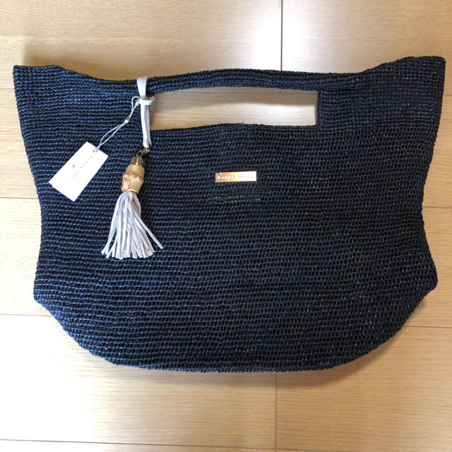 未使用 HEIDI KLEIN ハイディクライン RAFFIA BAG ブラック - かご ...