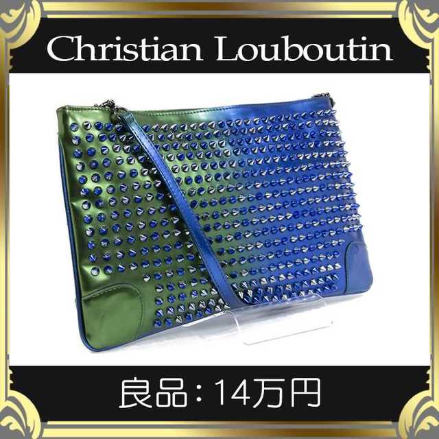大注目 Christian Louboutin - 【真贋査定済・送料無料】ルブタンの2wayバッグ・良品・本物・ルビポッシュ・人気 クラッチバッグ