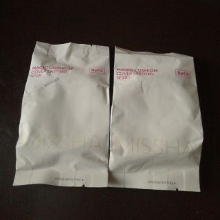 ミシャ(MISSHA)のMISSA クッションファンデ 23  リフィル２個セット　おまけ付き(ファンデーション)