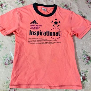 アディダス(adidas)のアディダス Tシャツ　140 スポーツシャツ　サッカースポーツウエア　オレンジ(ウェア)