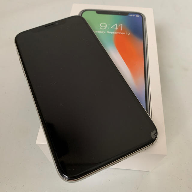 iPhone x 256GB SIMロック解除済み　 SIMフリー　シルバー