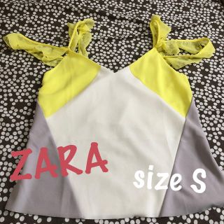 ザラ(ZARA)のZARA フリルトップス(カットソー(半袖/袖なし))