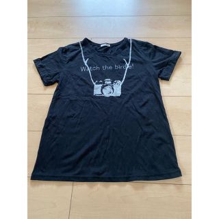 ハニーズ(HONEYS)の黒 Tシャツ カメラ柄(Tシャツ(半袖/袖なし))