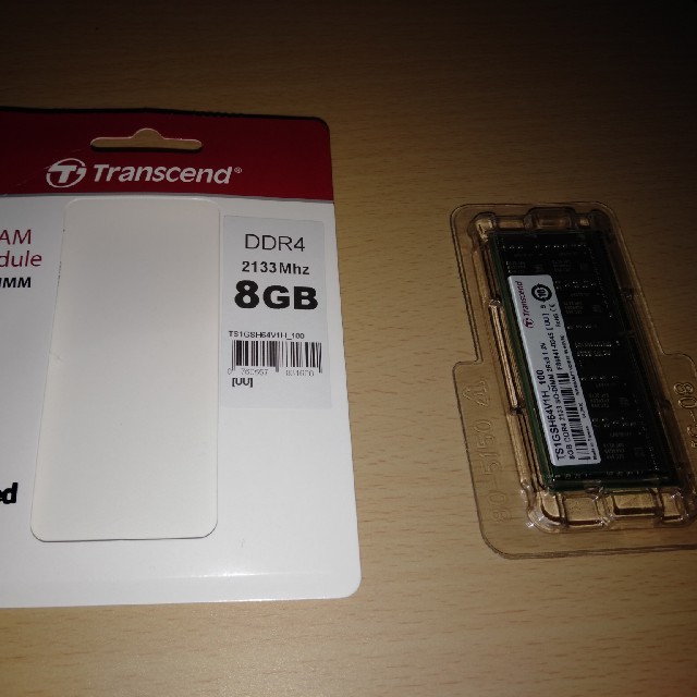 Transcend(トランセンド)のTranscend　メモリ　8GB スマホ/家電/カメラのPC/タブレット(PCパーツ)の商品写真