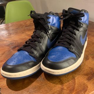 ナイキ(NIKE)の極上☆AIR JORDAN 1 RETRO BLACK/ROYAL BLUE②(スニーカー)