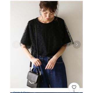 スピックアンドスパン(Spick & Span)のSpick & Span ♡フロッキードット プルオーバー(Tシャツ(半袖/袖なし))