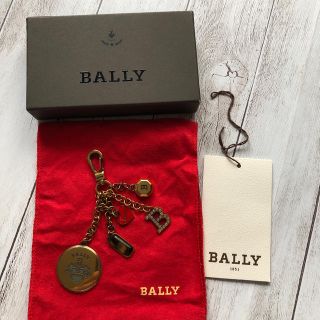 BALLY バリー キーホルダー キーチャーム キーリング ブラック ホワイト シルバー ヴィンテージ 良品  56873