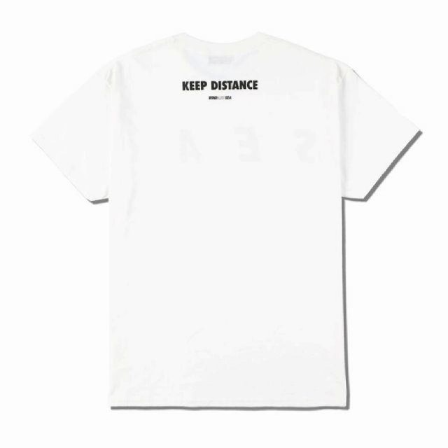 【S】WIND AND SEA KEEP DISTANCE T-SHIRT 白