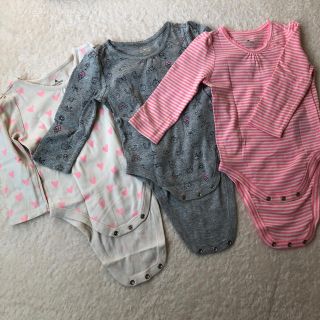 ベビーギャップ(babyGAP)のベビーギャップ　ロンパース3枚セット(肌着/下着)