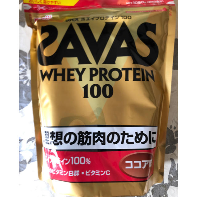 SAVAS(ザバス)のザバス　ホエイプロテイン100 ココア 食品/飲料/酒の健康食品(プロテイン)の商品写真