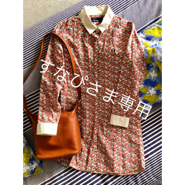 FRED PERRY(フレッドペリー)の専用ページ☆美品 フレッドペリー 花柄シャツワンピース☆°+Sサイズ レディースのワンピース(ひざ丈ワンピース)の商品写真