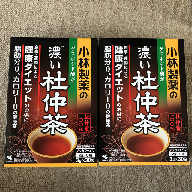 小林製薬(コバヤシセイヤク)の小林製薬 濃い杜仲茶 煮出し用 30袋入  2箱 食品/飲料/酒の健康食品(健康茶)の商品写真