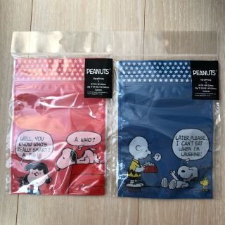 スヌーピー(SNOOPY)の新品 スヌーピー ジップギフトバッグ Sサイズ 2個セット(カード/レター/ラッピング)