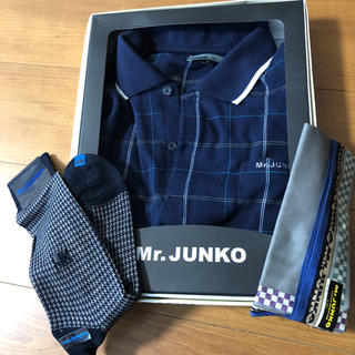 ミスタージュンコ(Mr.Junko)の専用　ミスタージュンコ　ポロシャツ　靴下　ハンカチ　新品未使用　自宅保管(ポロシャツ)