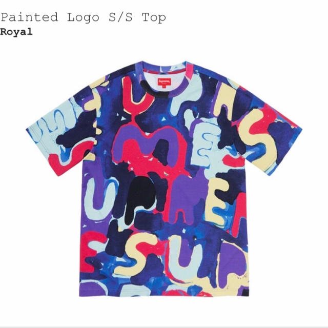 supreme painted logo top