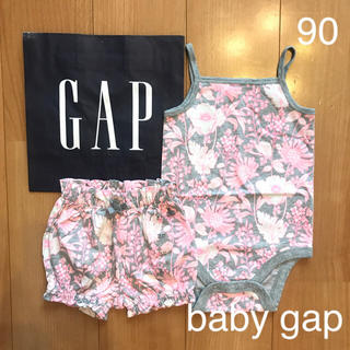 ベビーギャップ(babyGAP)の新作★baby gapロンパース＆ショートパンツセット90(パンツ/スパッツ)