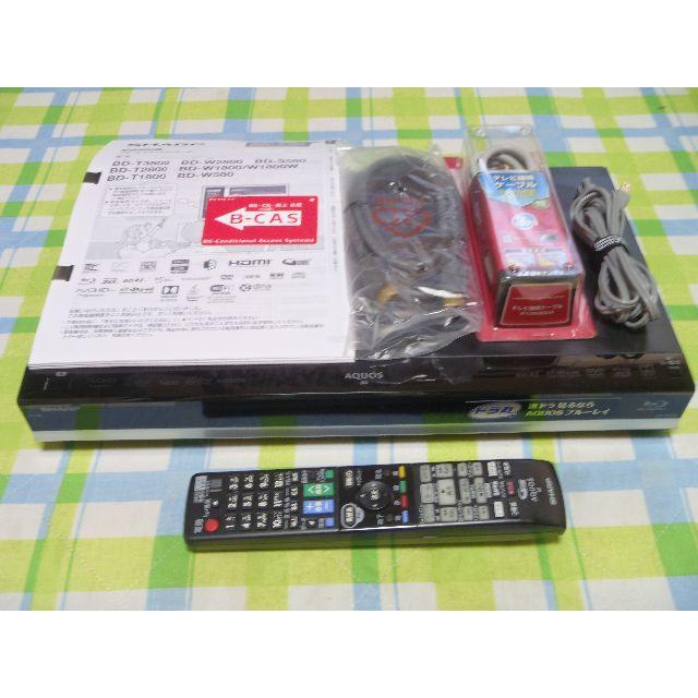 SHARP - ２０１６年購入　HDD新品　ＡＱＵＯＳ　ブルーレイレコーダー　BD-W580