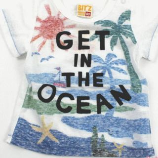 ビッツ(Bit'z)の新品✨タグ付き♪未開封‼️涼しげなプリントが可愛い♡Tシャツ　80cm　ベビー　(Ｔシャツ)