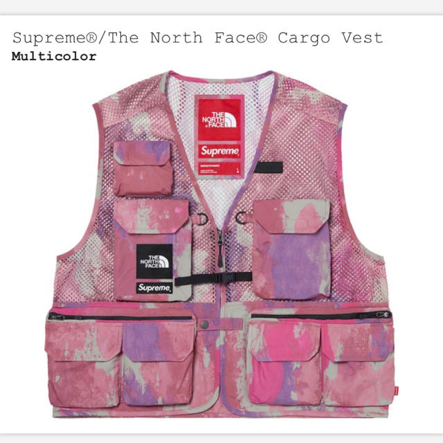 supreme the north face cargo vestマルチカラーM - ベスト