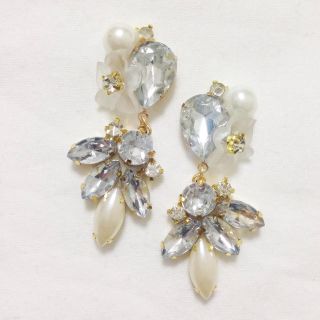 no955/パールビジューピアス (ピアス)