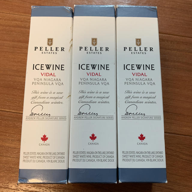 高級❤️ice wine ❤️Canada ワイン　50ml×3本 食品/飲料/酒の酒(ワイン)の商品写真