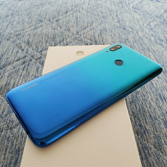 ANDROID(アンドロイド)のHUAWEI nova lite 3　ブルー　中古SIMフリー スマホ/家電/カメラのスマートフォン/携帯電話(スマートフォン本体)の商品写真