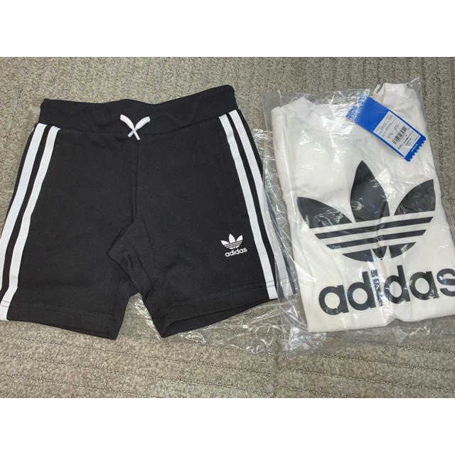 adidas(アディダス)の新品　アディダス tシャツ 半袖 短パン セットアップ キッズ 110 キッズ/ベビー/マタニティのキッズ服男の子用(90cm~)(Tシャツ/カットソー)の商品写真