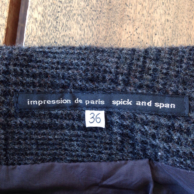 Spick & Span(スピックアンドスパン)のスピック&スパン ウール100%スカート レディースのスカート(ひざ丈スカート)の商品写真