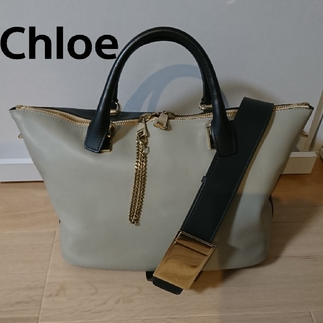 Chloe ベイリー 2way  ショルダー トート バッグ バイカラー