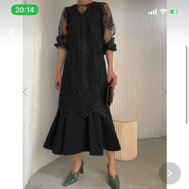 スカートAmeri VINTEGE 3way layered lace dress