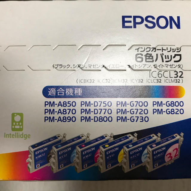 EPSON(エプソン)のEPSONインクカートリッジIC6CL32 新品未使用 スマホ/家電/カメラのPC/タブレット(PC周辺機器)の商品写真