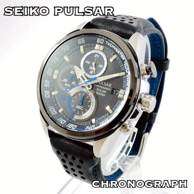 ［海外モデル 逆輸入］SEIKO PULSAR クロノグラフ 腕時計