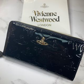 ヴィヴィアンウエストウッド(Vivienne Westwood)のヴィヴィアン Vivienne Westwood 長財布 エナメル 黒(長財布)