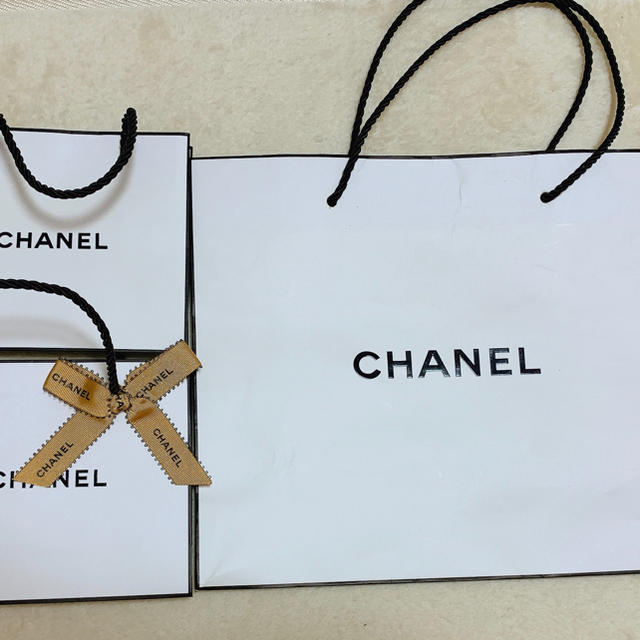 CHANEL(シャネル)のCHANEL ショップバック　DIOR ジョップバッグ　箱　リボン付き レディースのバッグ(ショップ袋)の商品写真