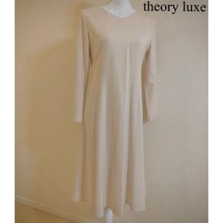 セオリーリュクス(Theory luxe)の(未使用)TheoryLuxe 薄手ウールワンピースアイボリー38(ひざ丈ワンピース)