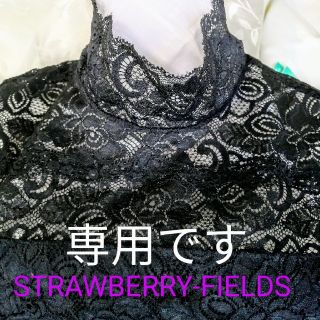 ストロベリーフィールズ(STRAWBERRY-FIELDS)のストロベリーフィールズ  総レース ノースリーブ　ブラウス(シャツ/ブラウス(半袖/袖なし))