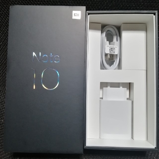 アンドロイド(ANDROID)のMi Note 10 Global Version グレーシャーホワイト美品(スマートフォン本体)
