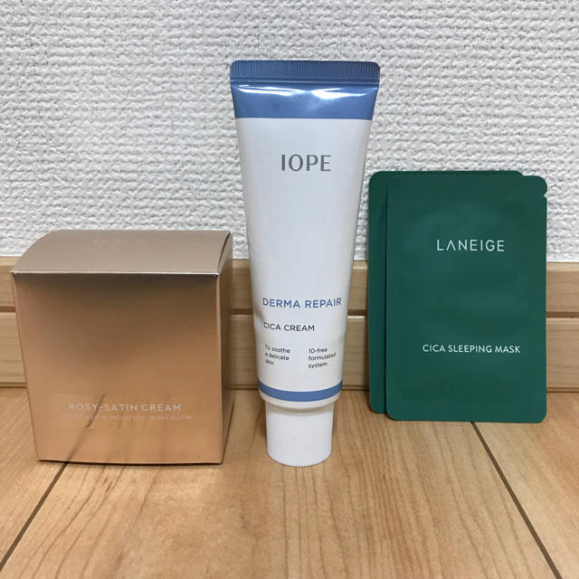 IOPE(アイオペ)のIOPE シカクリーム　＋スリーピングマスク他　サンプル付 コスメ/美容のスキンケア/基礎化粧品(フェイスクリーム)の商品写真