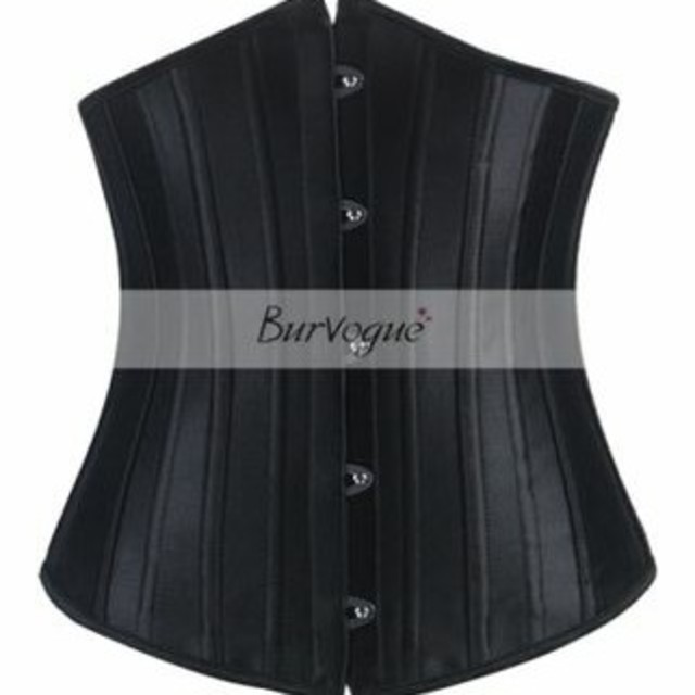 Burvogue XS コルセット 黒 24p 強化スチールボーン コスメ/美容のダイエット(エクササイズ用品)の商品写真