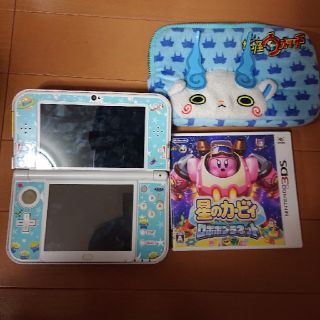 ニンテンドー3DS(ニンテンドー3DS)の3ＤＳ本体、星のカービィカセット(携帯用ゲーム機本体)