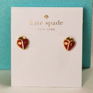 ケイトスペードニューヨーク(kate spade new york)の新品　ケイトスペード　アニマル パーティー レディバグピアス(ピアス)