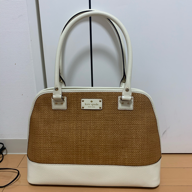 Kate spade ハンドバッグ　ストローバッグ　新品未使用